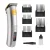 Geepas: Silver Digital Beard Rechargeable Trimmer and Hair Clipper GTR57513